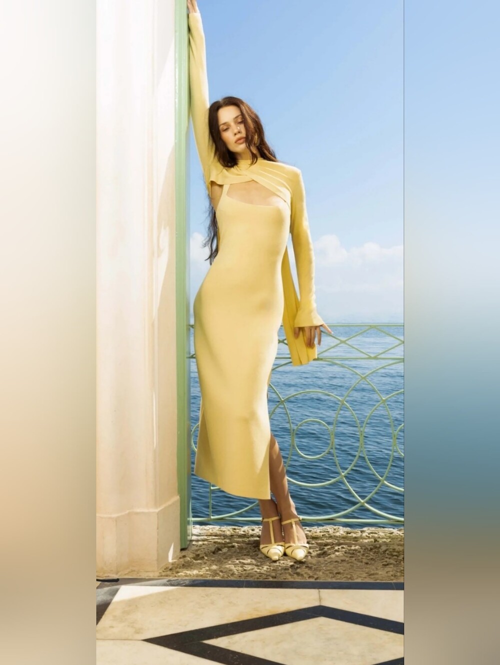 cult gaia COLETTA KNIT DRESS And ONIA knit cardigan Set Size Sm